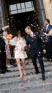 Sortie cérémonie civile couple mariage Lille